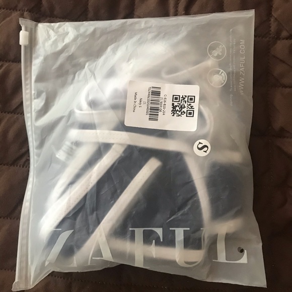 Navy triangle top bikini - Picture 2 of 3